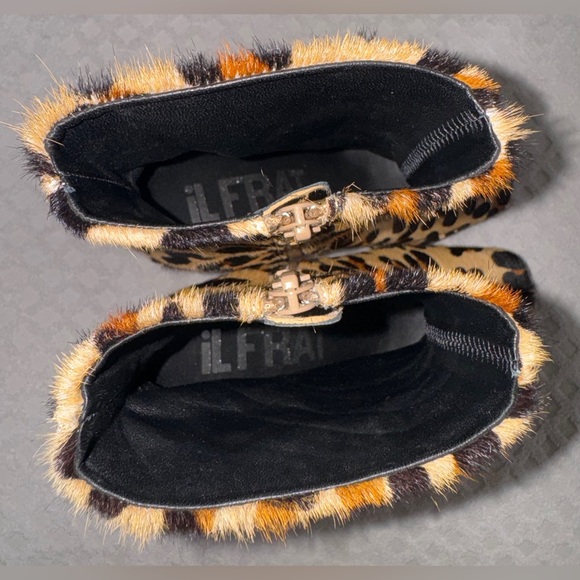 iL Fratellino Rising Star Ankle Booties in Leopard Print Pony Hair Size 38 US 8 - Picture 12 of 14